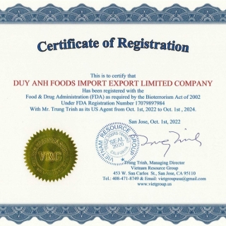 FDA Certification 